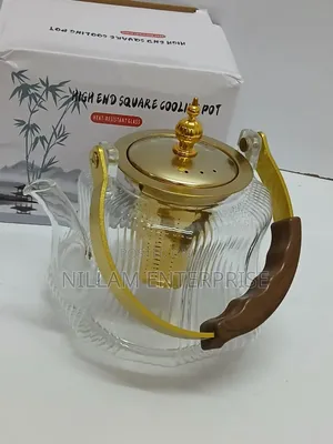 Heat Resistant Glass Teapot With Strainer Infuser*
