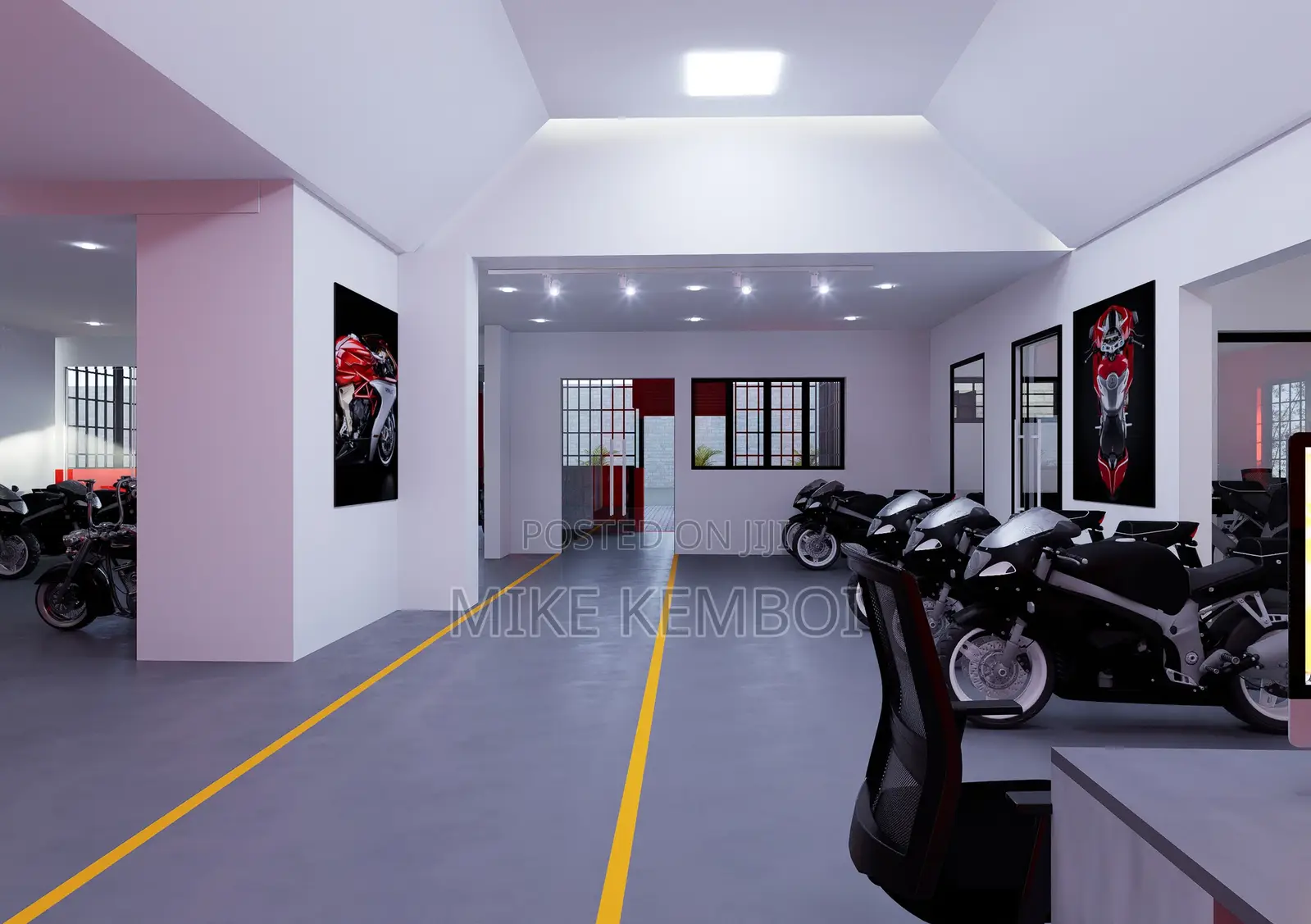 Workshop Space Plan and Renders