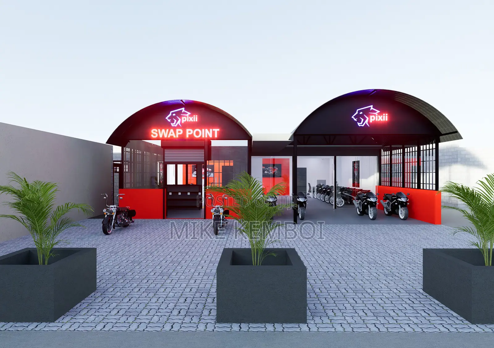 Workshop Space Plan and Renders