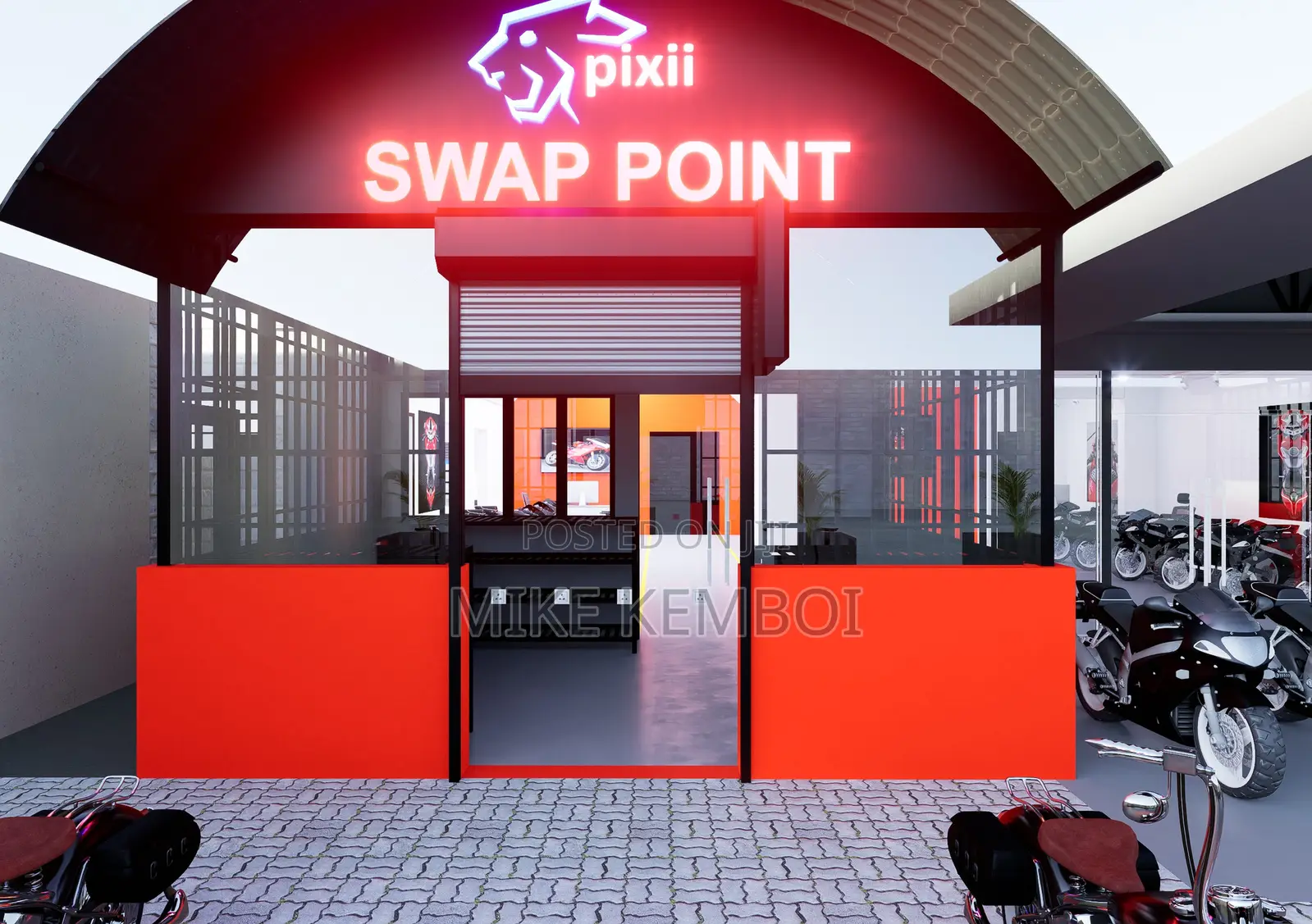 Workshop Space Plan and Renders