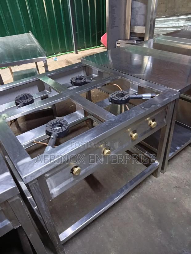 High Quality, 4 Burner Commercial Cooker With High Pressure Burners - thumbnail 3