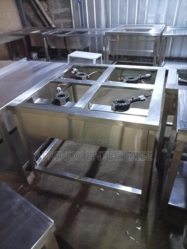 High Quality, 4 Burner Commercial Cooker With High Pressure Burners - thumbnail 4