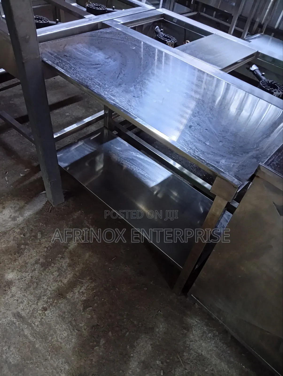 Premium Working Table, 4 Feets Stainless Steel Working Table, 4*2*4fts