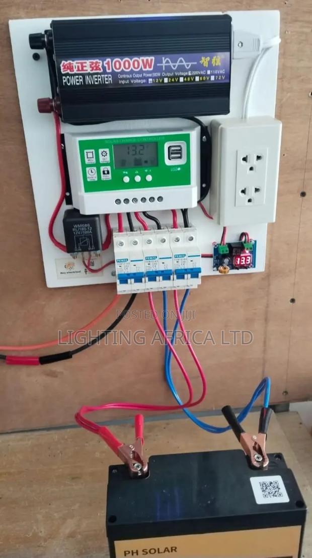 1000 Watts Inverter -30a Charge Controller -63a Dc Breaker - Extension