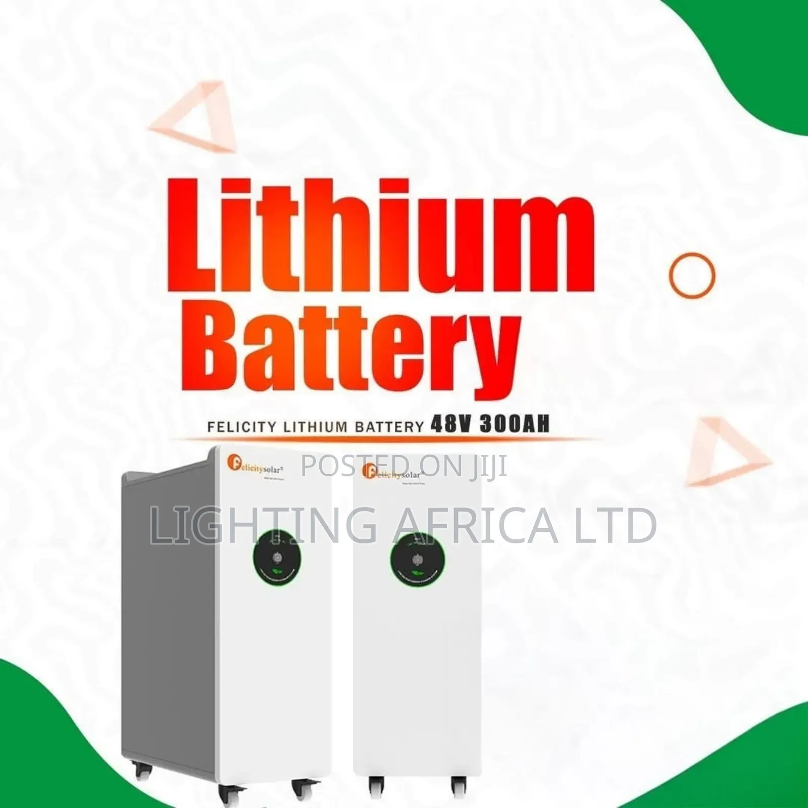 300ah - 48v (15kwh) Lithium Ion Solar Battery BMS Compatible