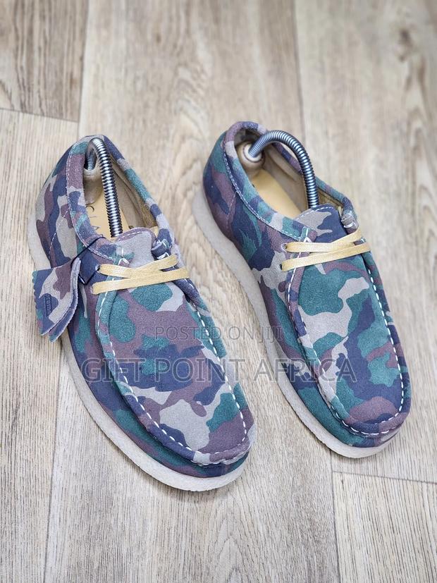 Leather  Clarks Originals Wallabee  Multi-color Camouflage Textile. - thumbnail 3