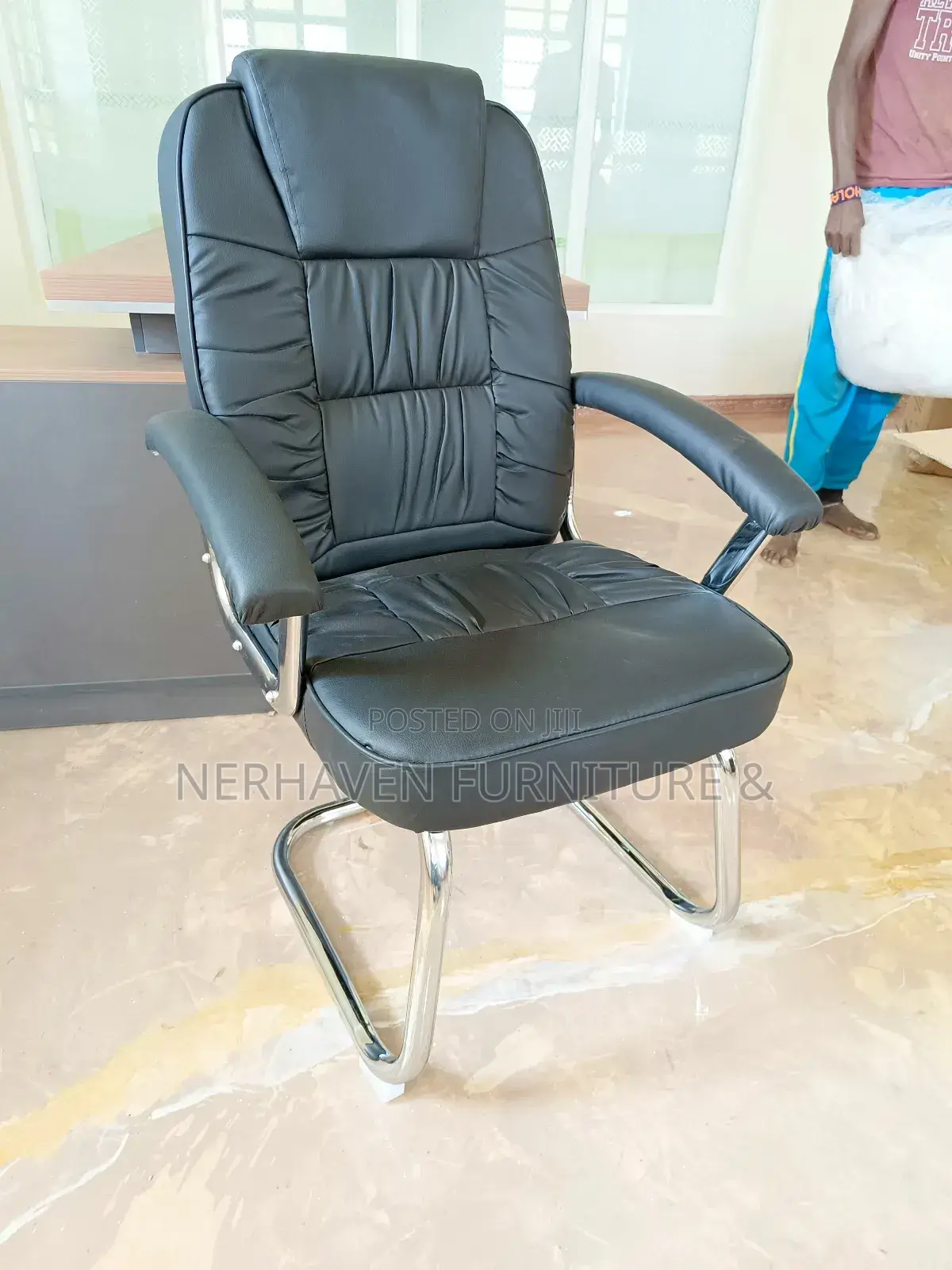 Executive Leather Cantilever Chair