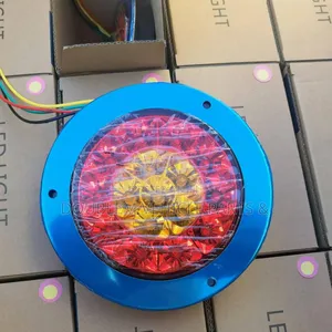 Universal Tail Lamp/Brake /Reverse/Indicator Led Lights Round 24v Bus