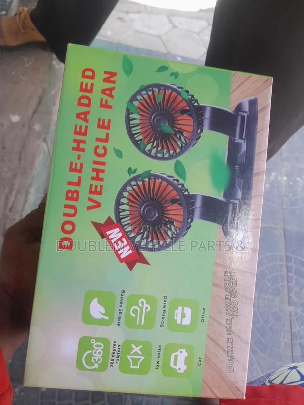 Double Headed Vehicle Fan Universal Both 12v,24v High Quality - thumbnail 4
