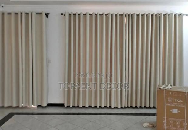 Beige, Classy And Elegant Window Curtains - main view