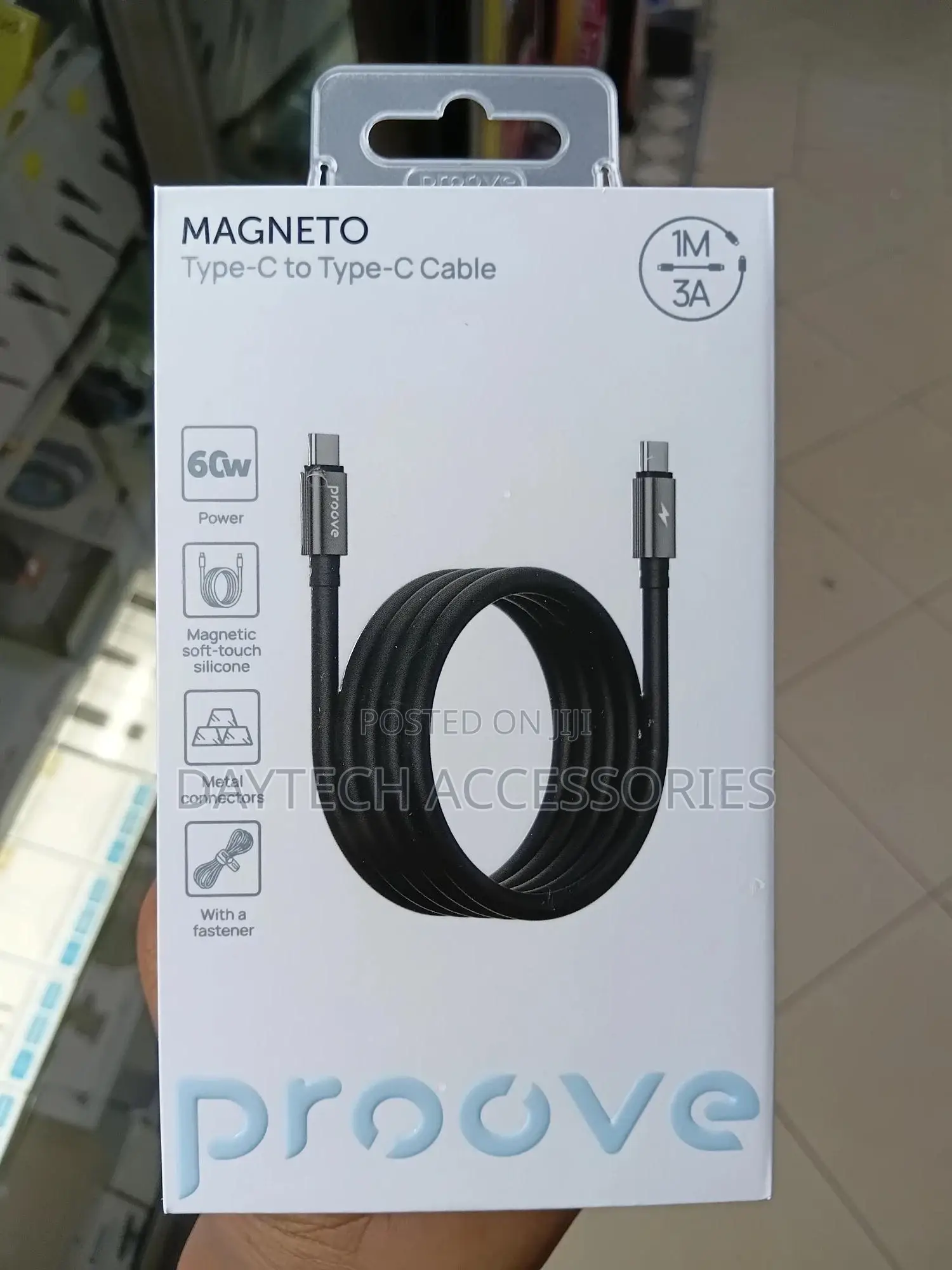 This Is a Proove Magneto Type-C to Type-C Cable.