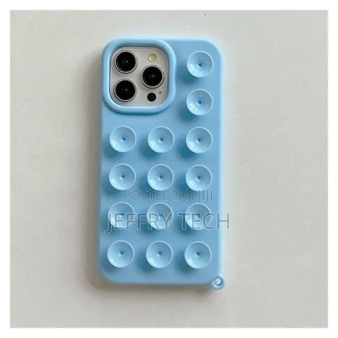 Suction Cup Silicone Case for iPhone, 13 , 14,15 and 16 Pro Max