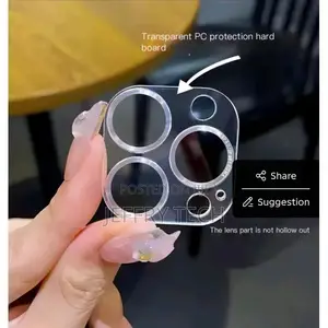 Quality Transparent Tempered Glass Camera Lens Protector for iPhone