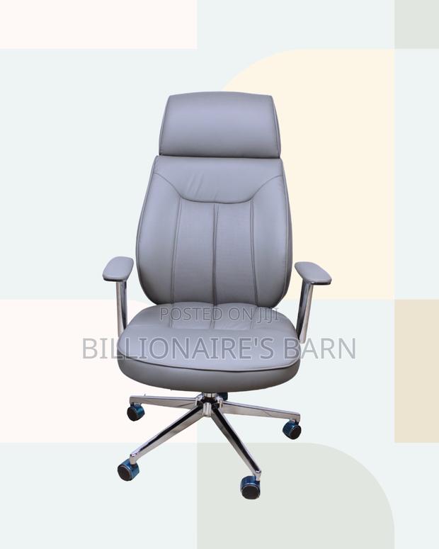 Executive Leather Chair — Posture Support, Premium Leather Finish - thumbnail 2