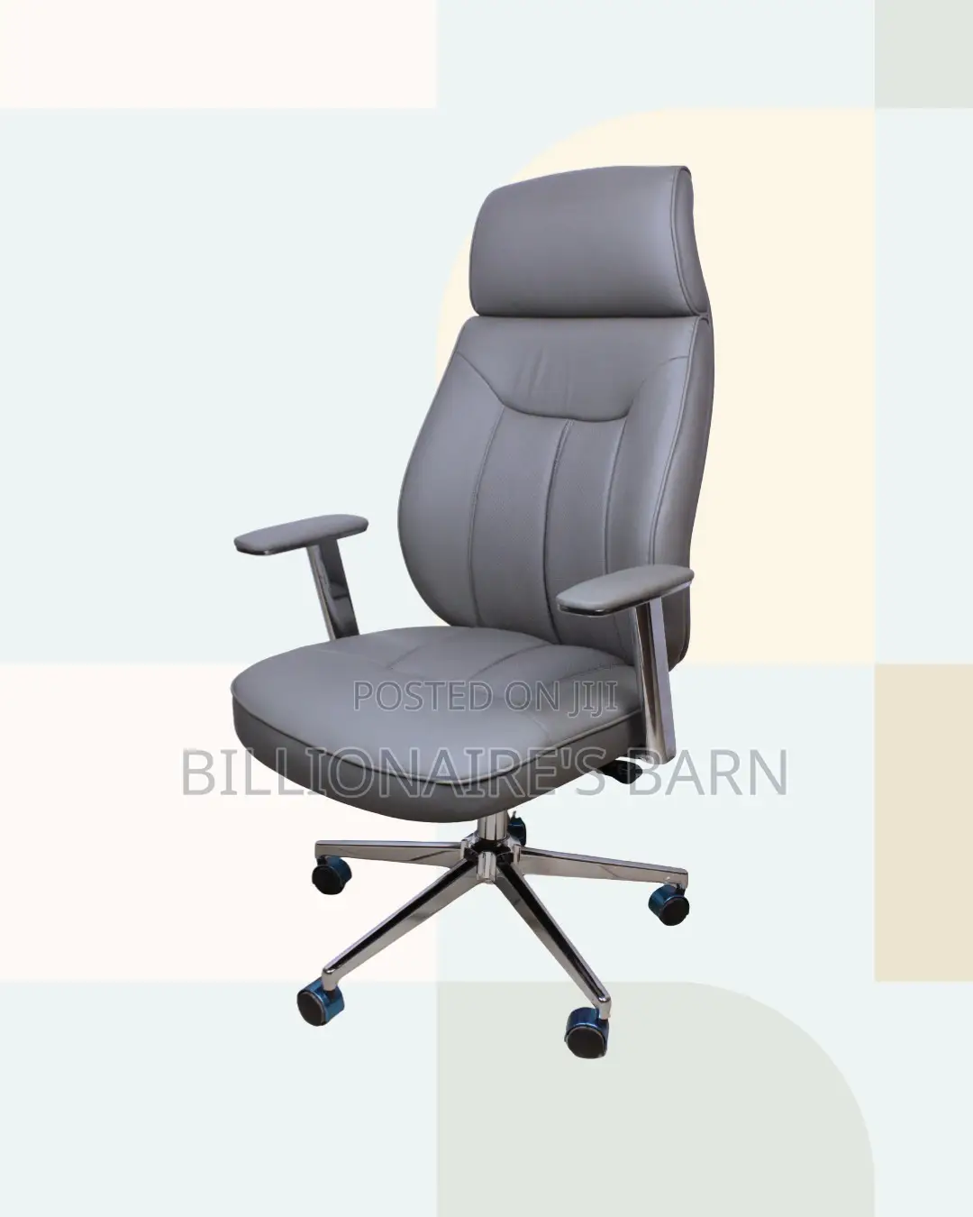 Executive Leather Chair — Posture Support, Premium Leather Finish