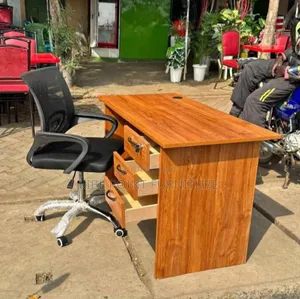 Office Desk and Low Back Mesh Chair Available