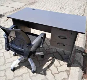 Grey Office Desk and Chair Available