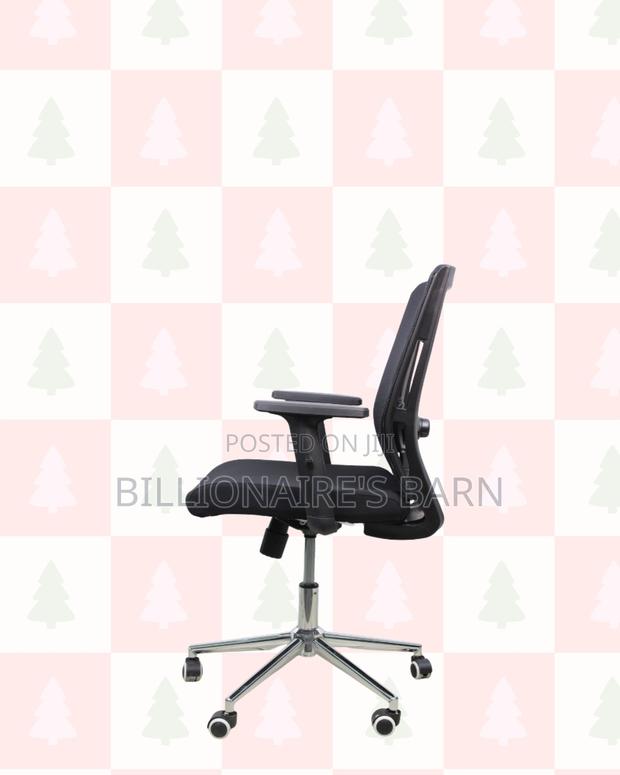 Mid-Back Office Chair | Smooth Movement, Strong Chrome Base - thumbnail 2