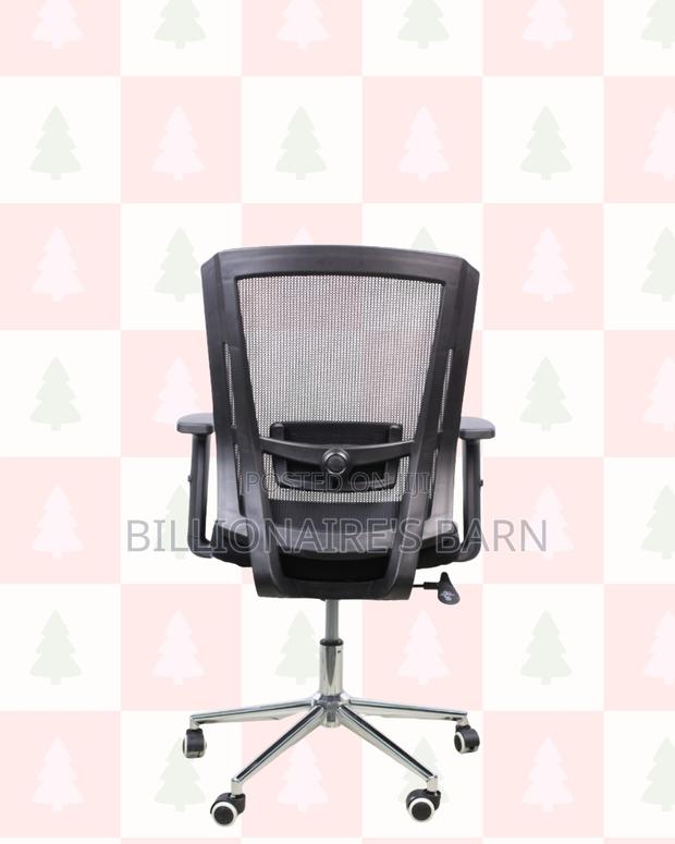 Mid-Back Office Chair | Smooth Movement, Strong Chrome Base - thumbnail 3