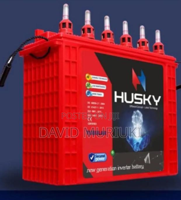 Husky Tall Tabular Battery 200ah With Acid Made in India