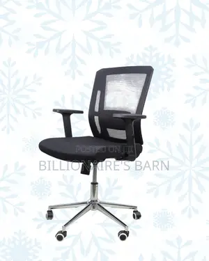 Barn Origin Mid-Back Office Chair • Stable Base, Strong Chrome Base
