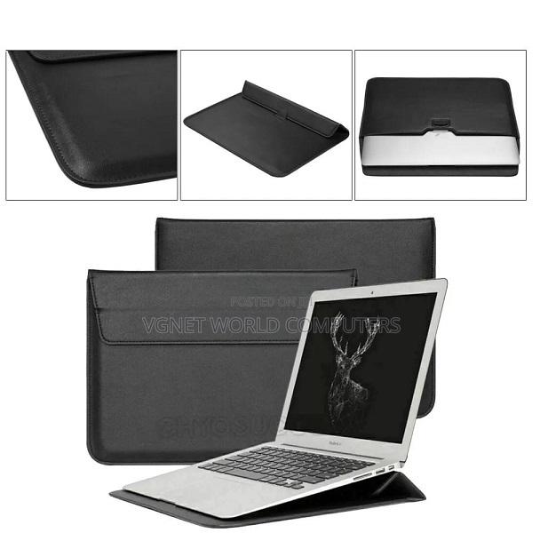 Leather Laptop Sleeve With Stand