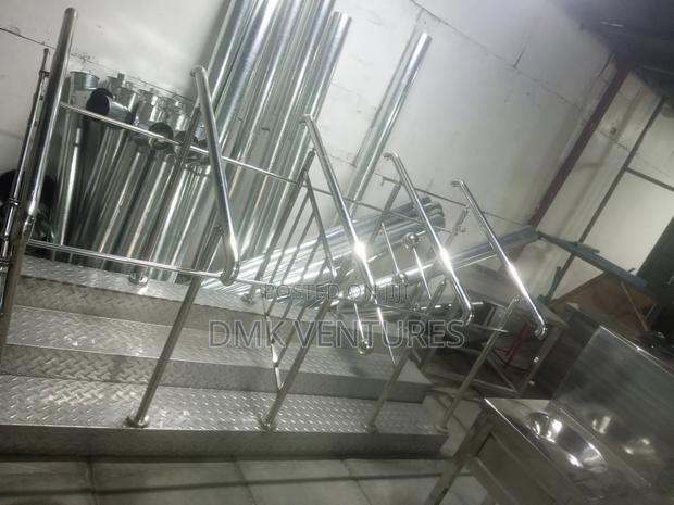 Alpha Modernized Stainless Steel Stairs Railing - main view