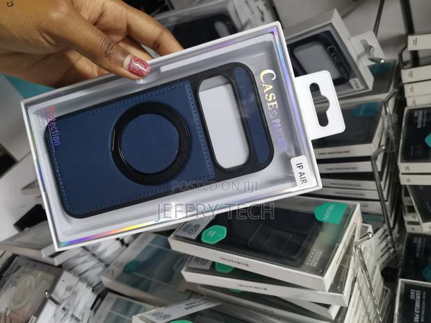 Xnox Leather iPhone Air Back Case Cover Built-in Invisible Stand - thumbnail 3