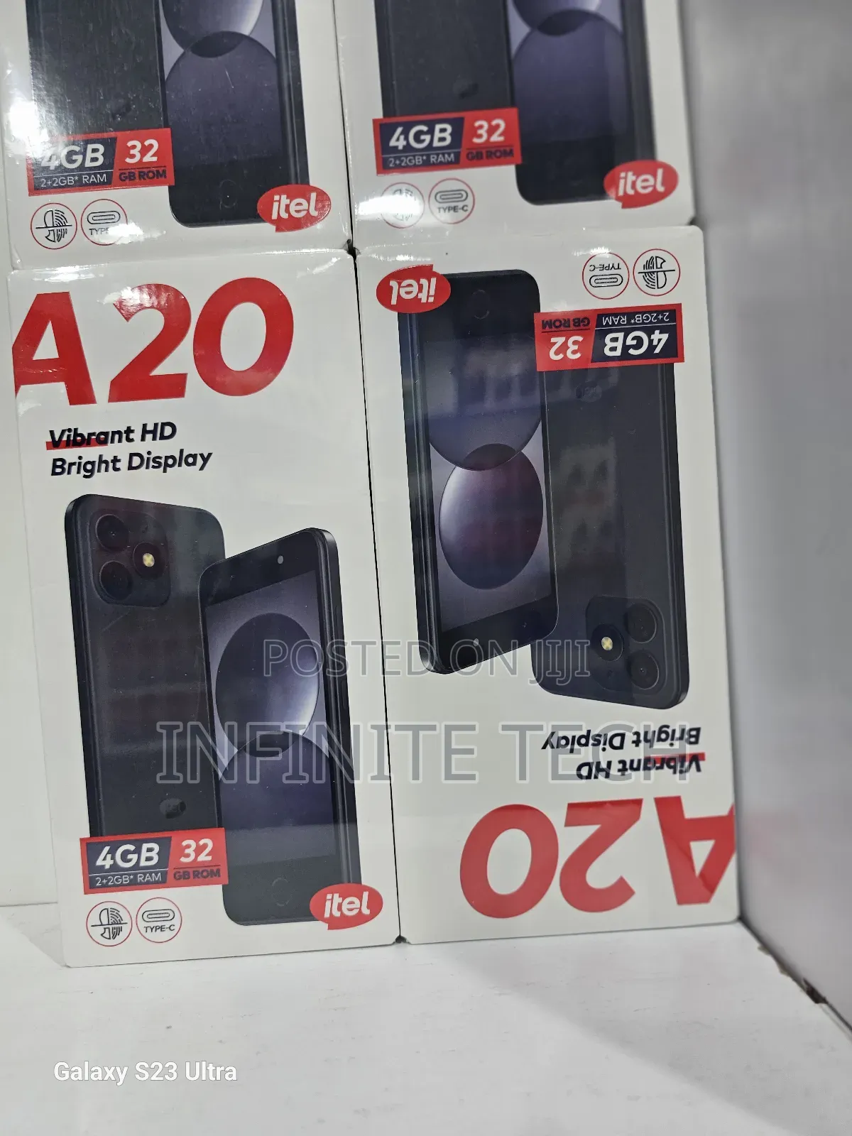 New Itel A20 16 GB Black