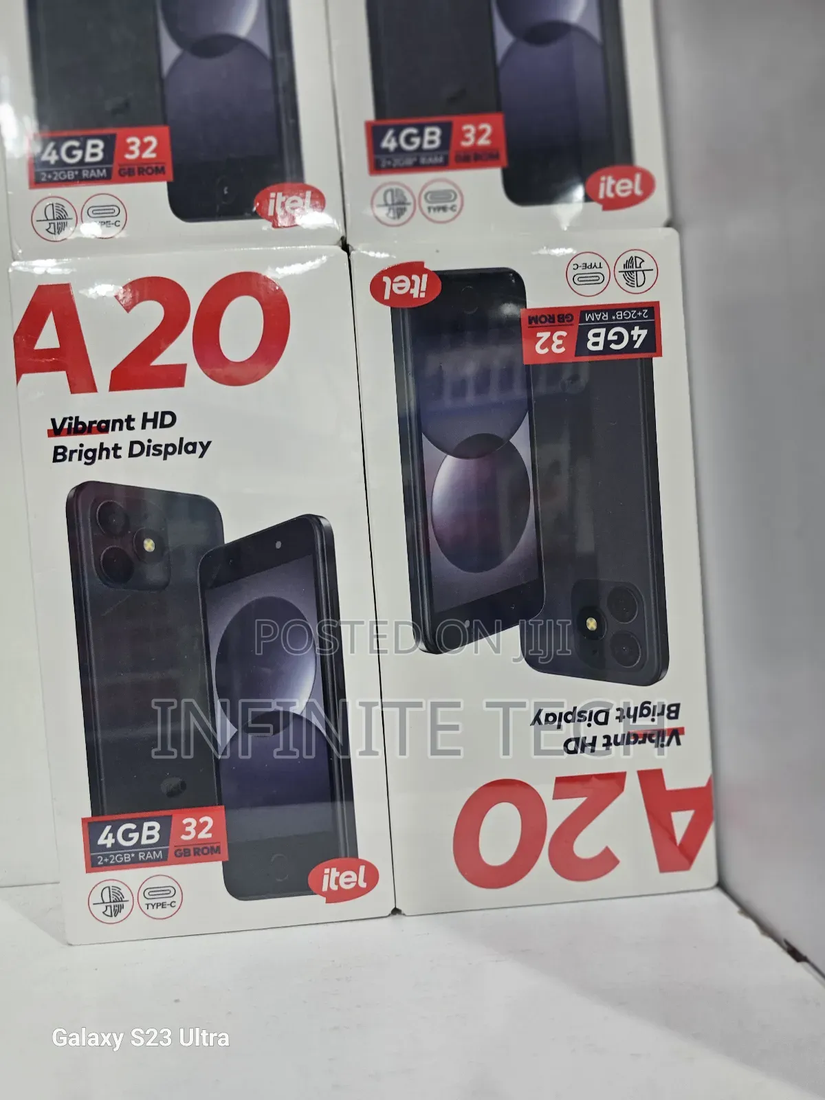 New Itel A20 16 GB Black