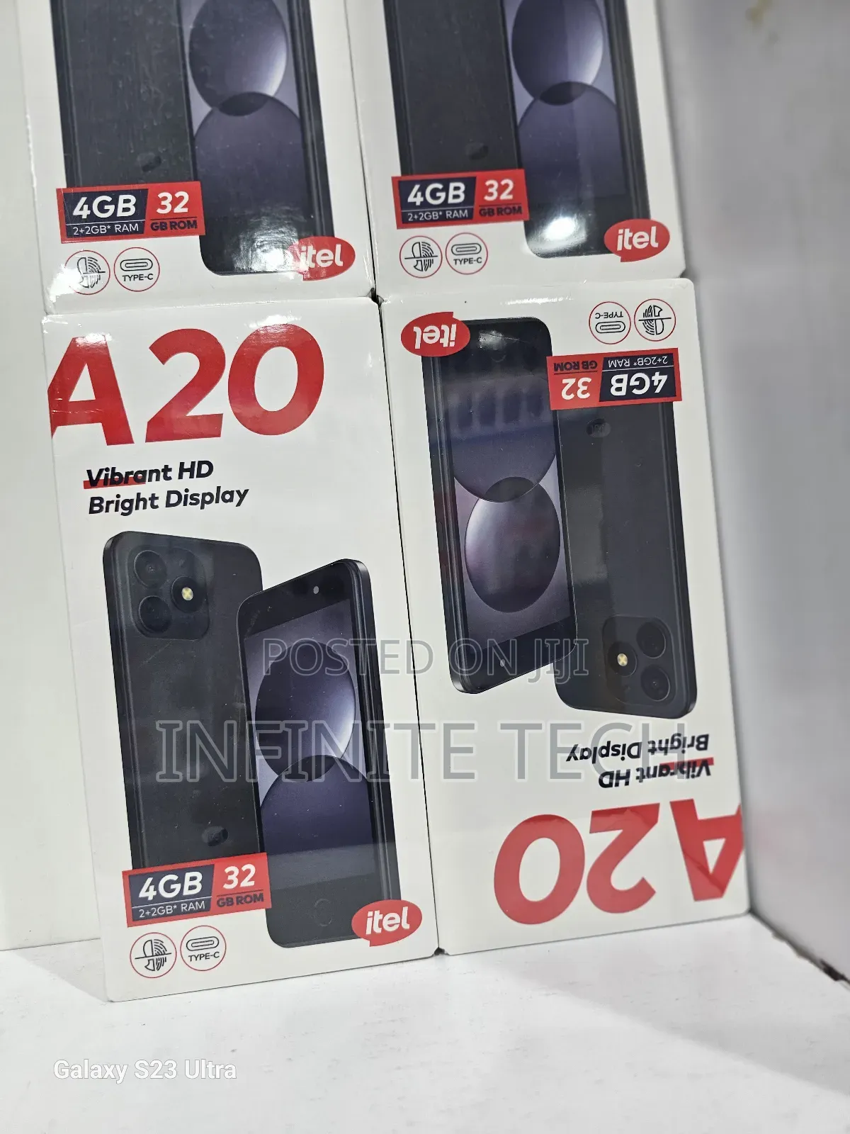 New Itel A20 16 GB Black