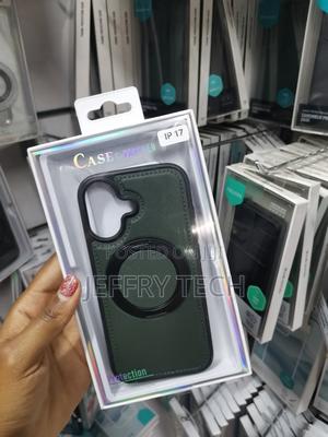 Meibly iPhone 17 Leather Back Case With Magnetic Invisible Stand - thumbnail 2