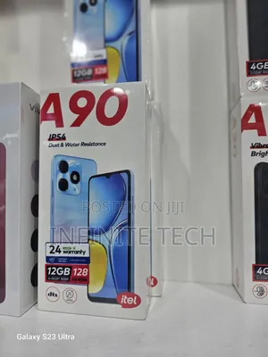 New Itel A90 64 GB Black