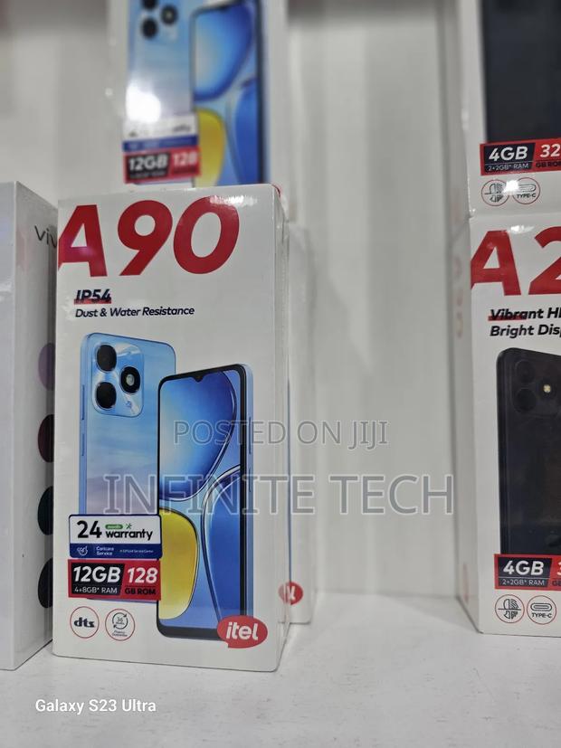 New Itel A90 64 GB Black