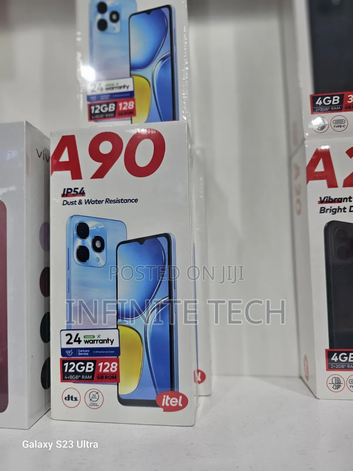 New Itel A90 64 GB Black