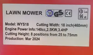 18inch Briggs Stratton 140cc Self Propelled Lawn Mower