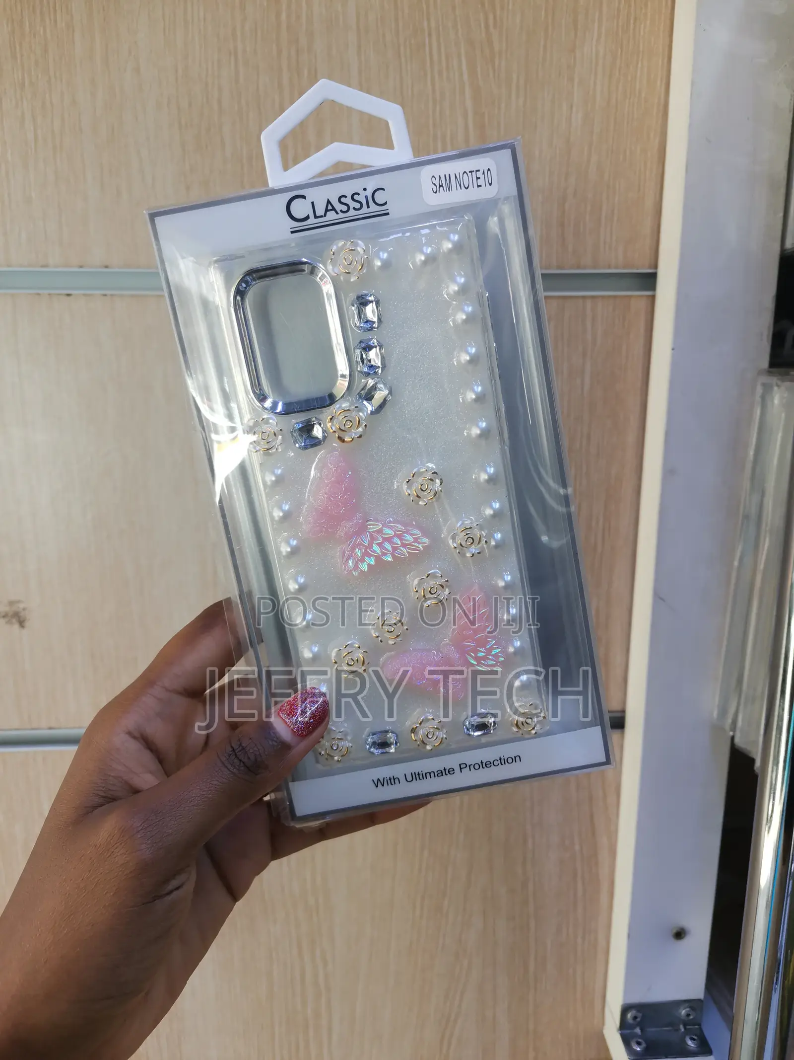 Caiyunl Bling Diamond and Butterfly Clear Case for Samsung Galaxy S10