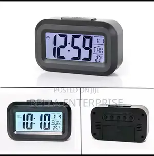 Led Digital Alarm Clock, With Temperature, Date Time Display