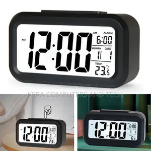 Led Digital Alarm Clock, With Temperature, Date Time Display