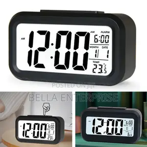 Led Digital Alarm Clock, With Temperature, Date Time Display
