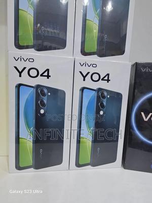 New Vivo Y04 64 GB Black - main view