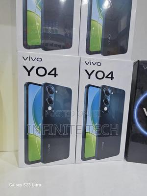 New Vivo Y04 128 GB Black - main view