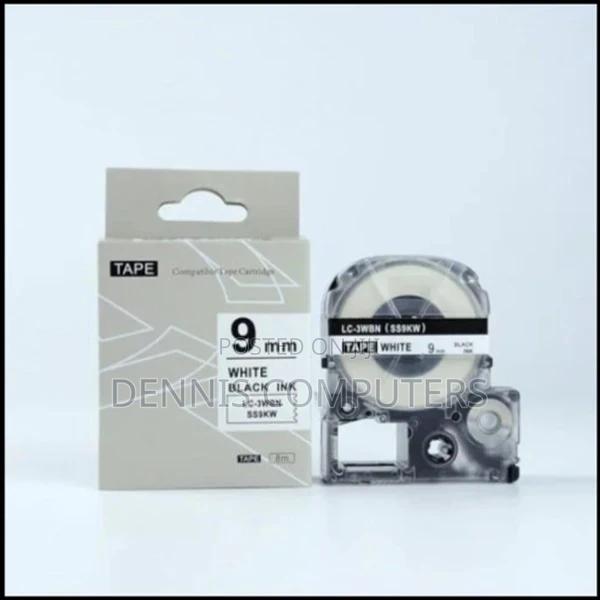 Epson Ss-9kw 9mm X 8m Black on White Tape