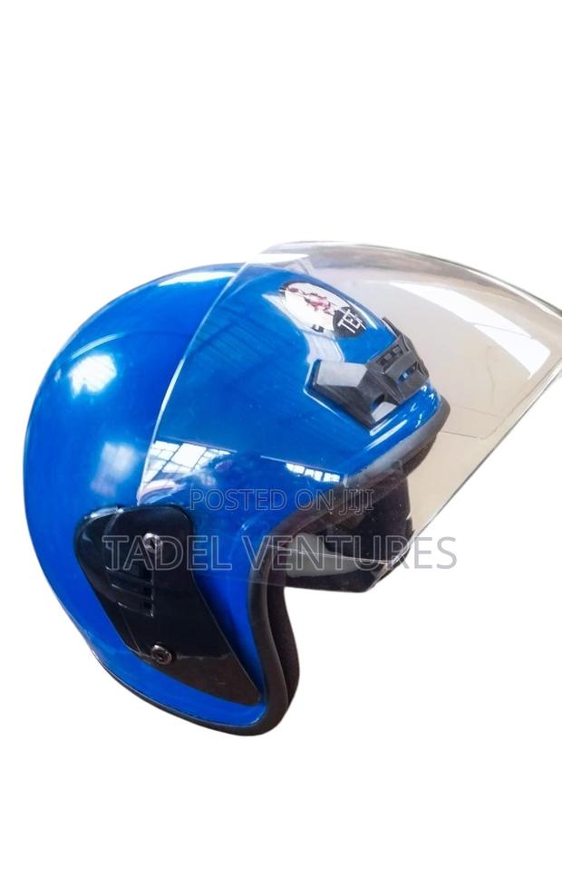 Motorcycle Helmet Half Blue - thumbnail 3