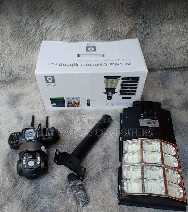 4g Solar CCTV Camera 180w Led Flood Light PTZ Outdoor Monitoring