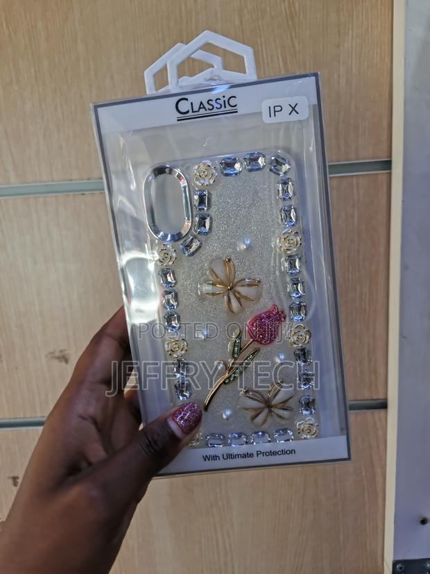 Aiffer iPhone X Diamond Clear Case, 3d Luxury Sparkle Rhinestones - main view