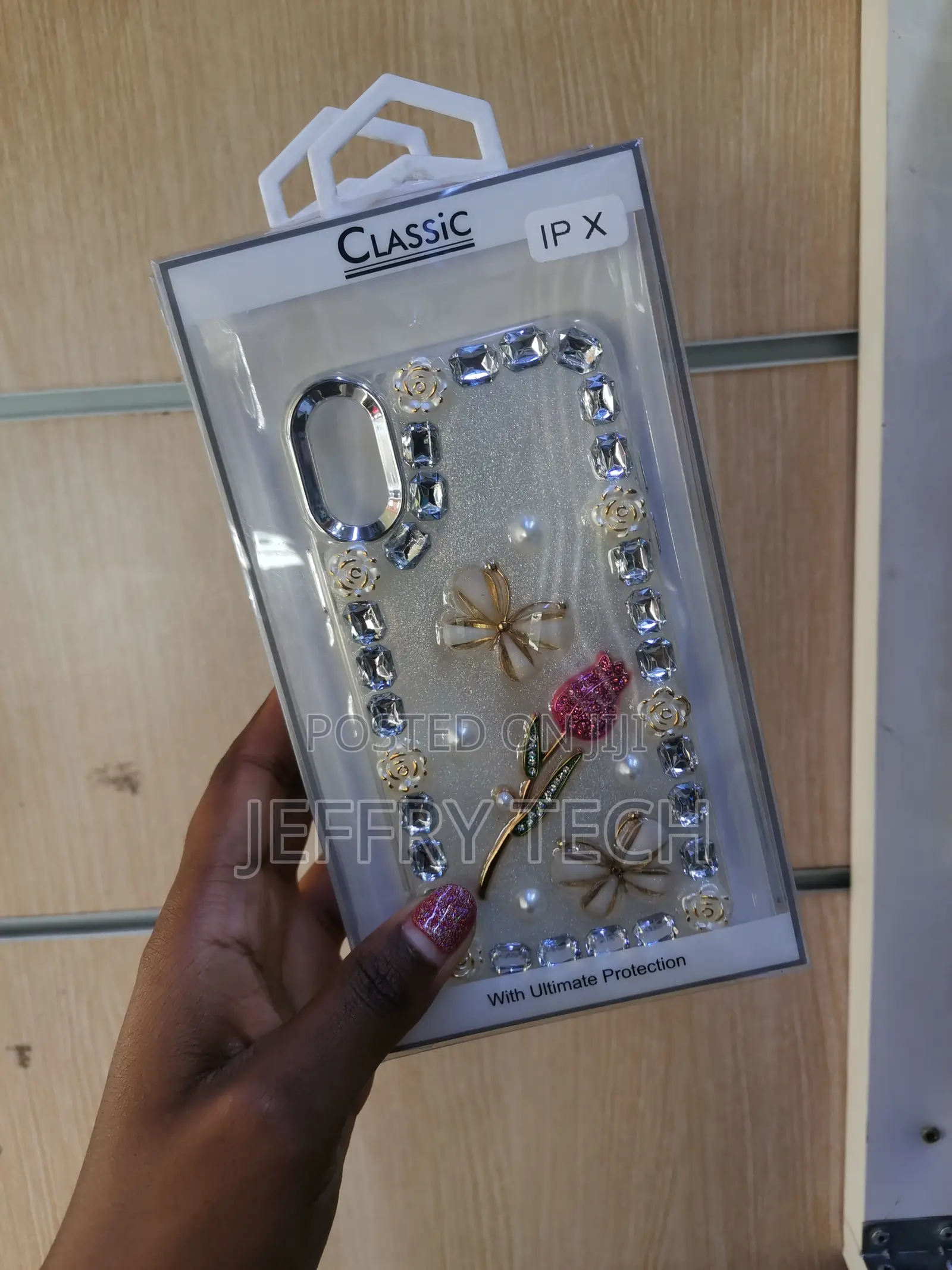 Aiffer iPhone X Diamond Clear Case, 3d Luxury Sparkle Rhinestones