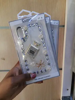 SXMFF iPhone X Diamond Clear Case, 3d Luxury Sparkle Rhinestones