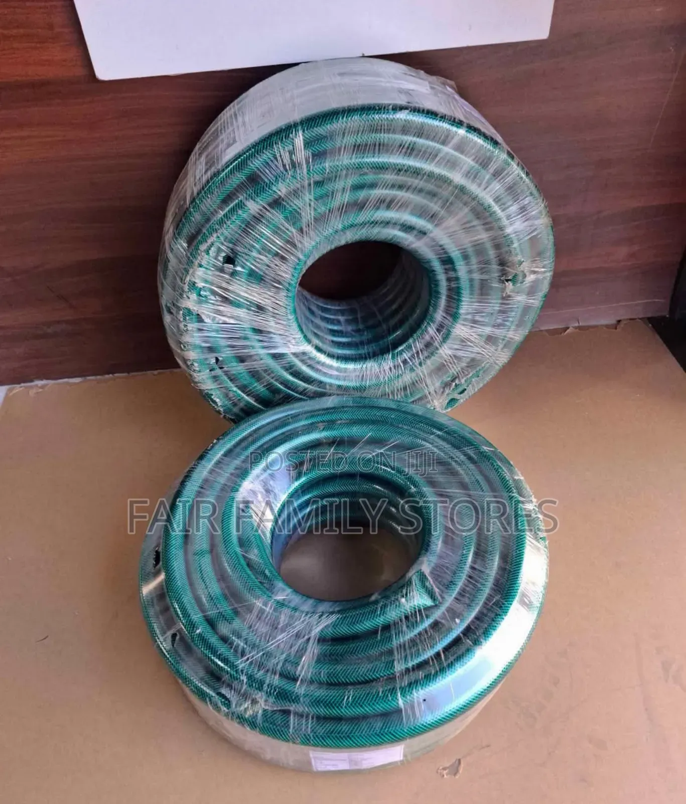 Green Braided Garden Hose