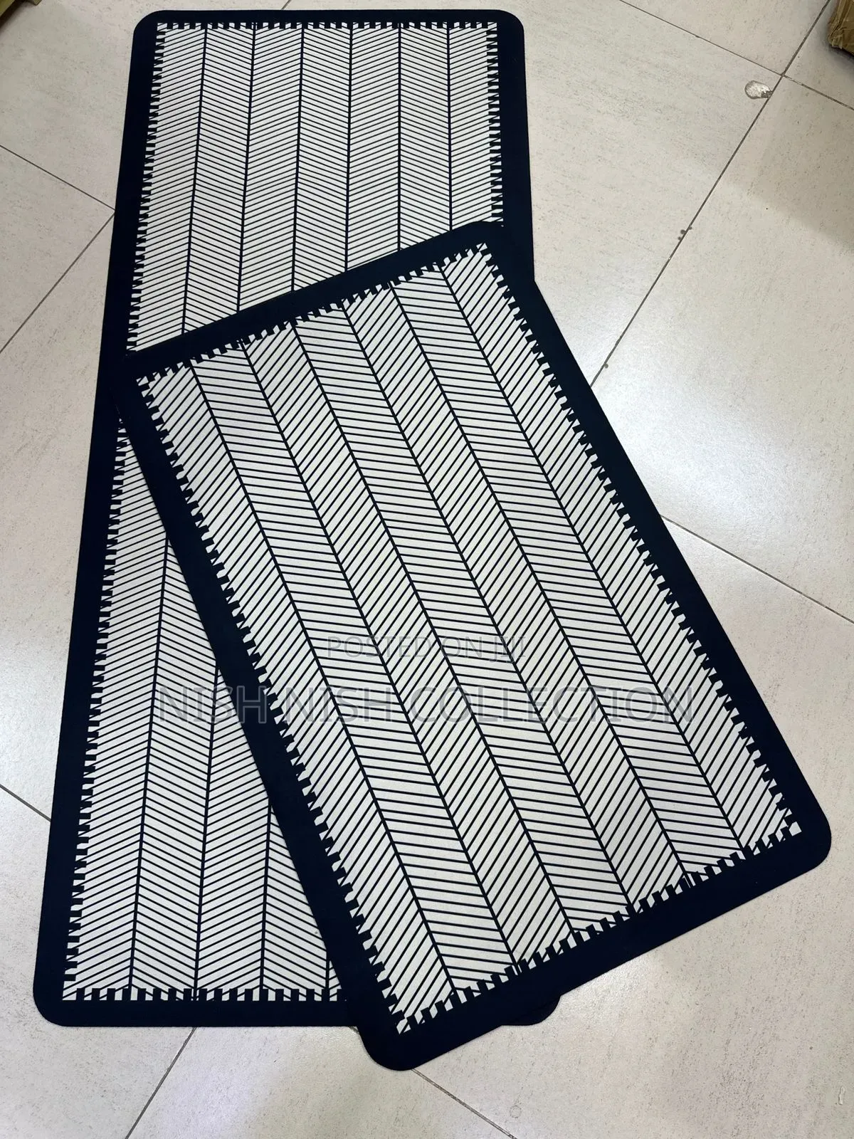 2 Pc Set Rubber ( Diatom) Kitchen Mats